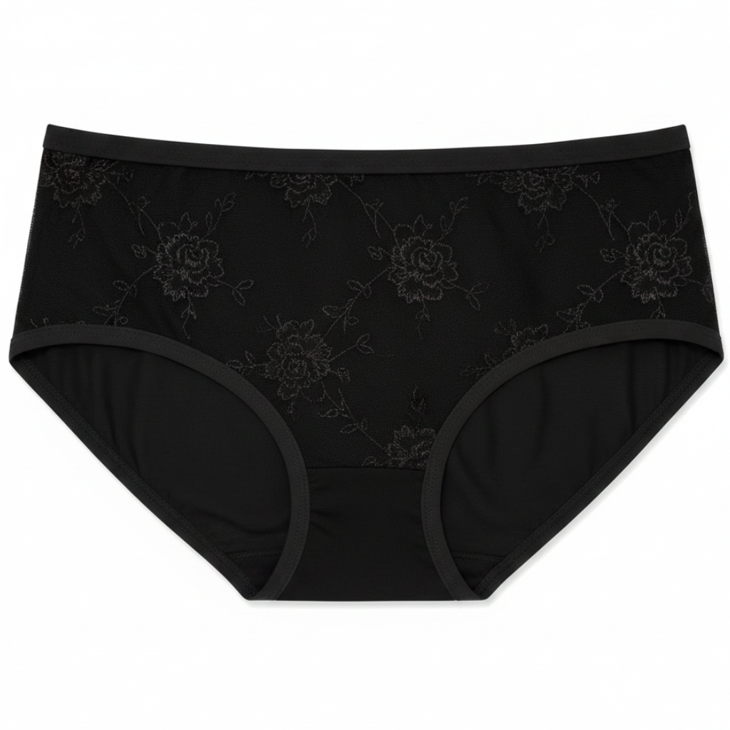 Women’s Floral Printed High-Waisted Brief Panty