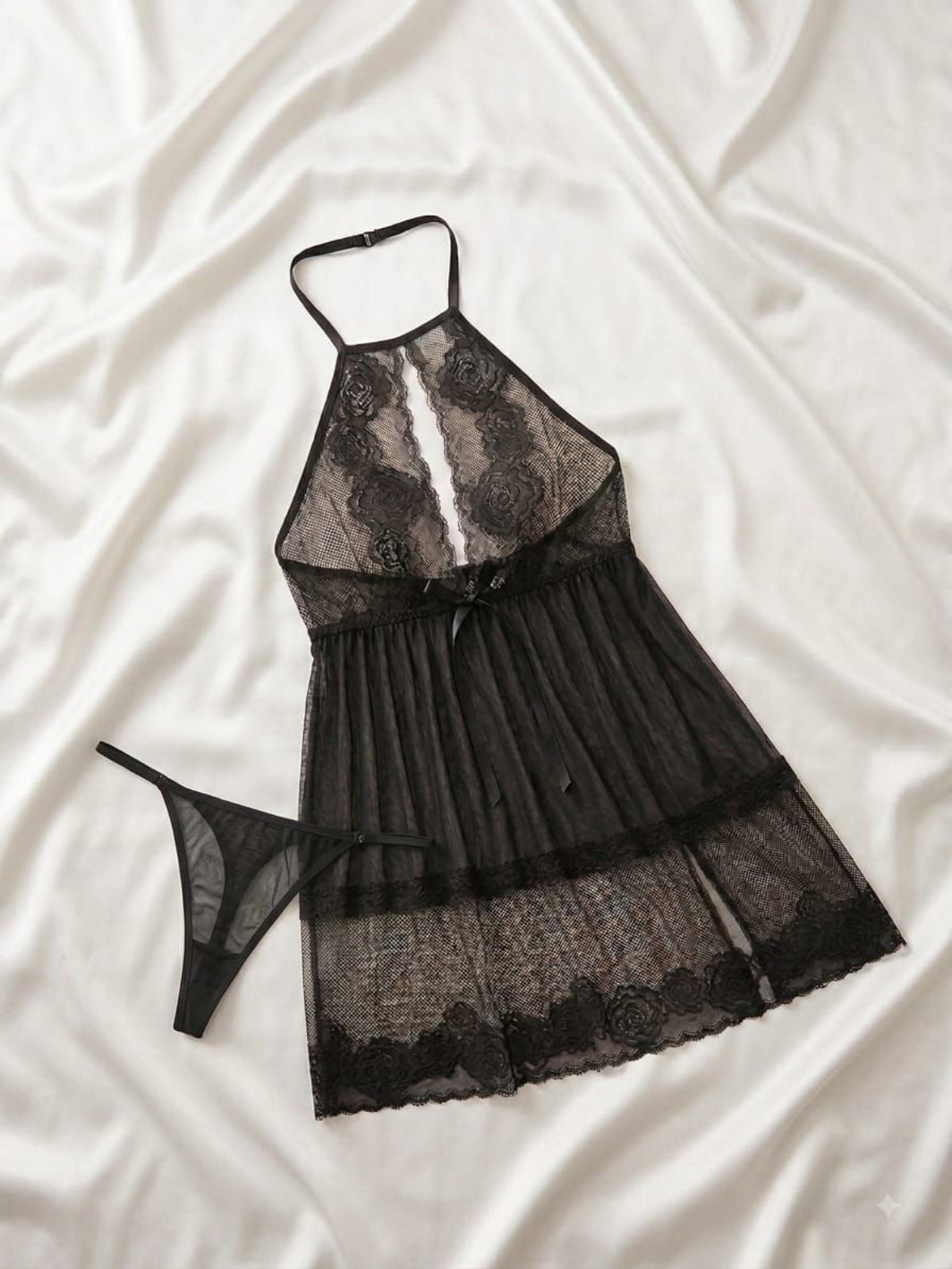 Women’s Lace Babydoll Lingerie Dress