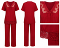 Women’s  Lace Trim 2-Piece Pajama Set