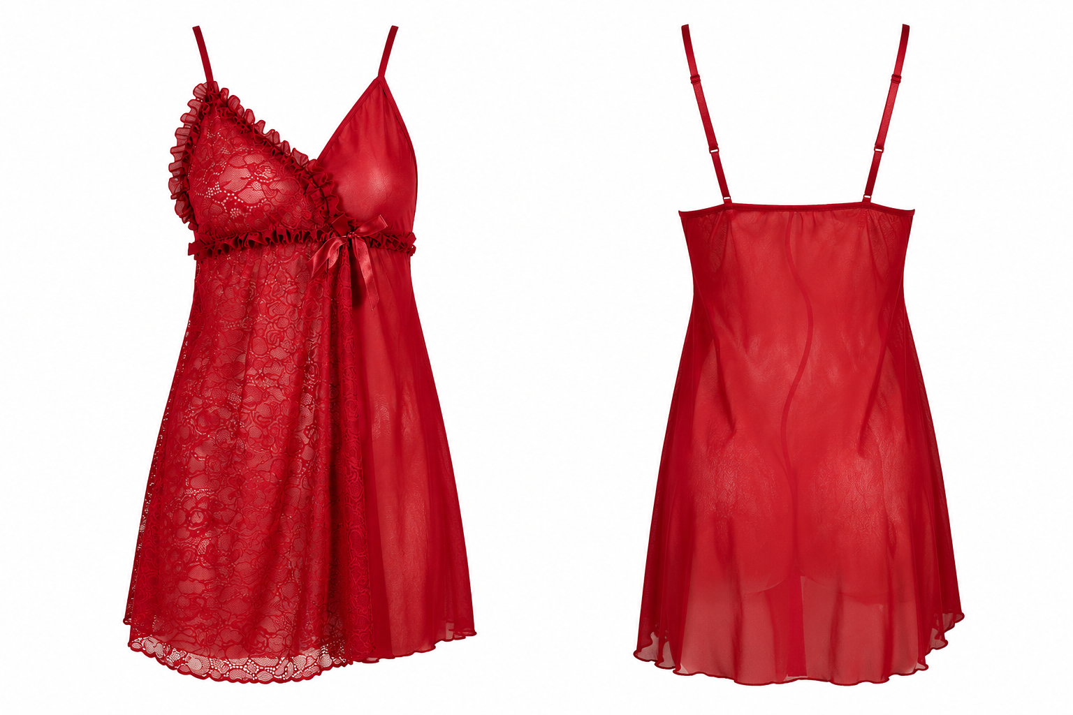 Midnight Glow Satin Night dress